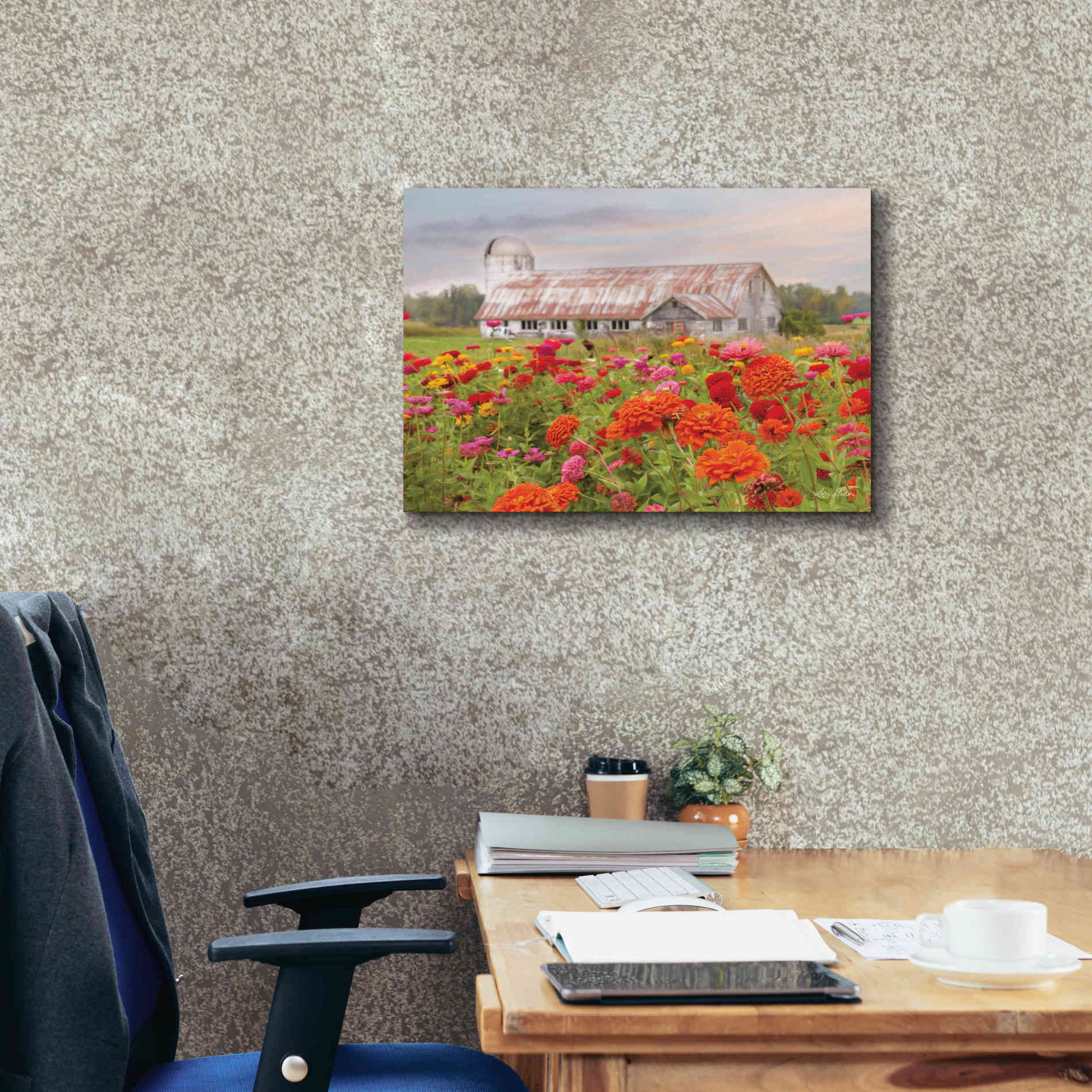 'Vermont Flowers' by Lori Deiter, Canvas Wall Art,26 x 18