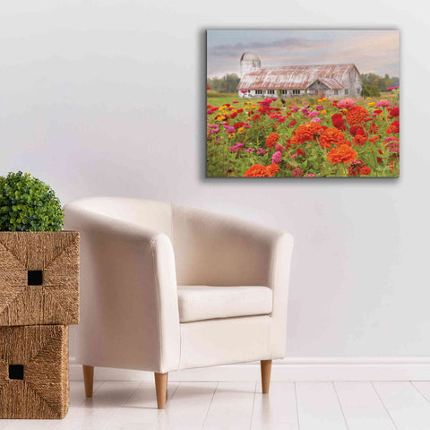 Image of 'Vermont Flowers' by Lori Deiter, Canvas Wall Art,34 x 26