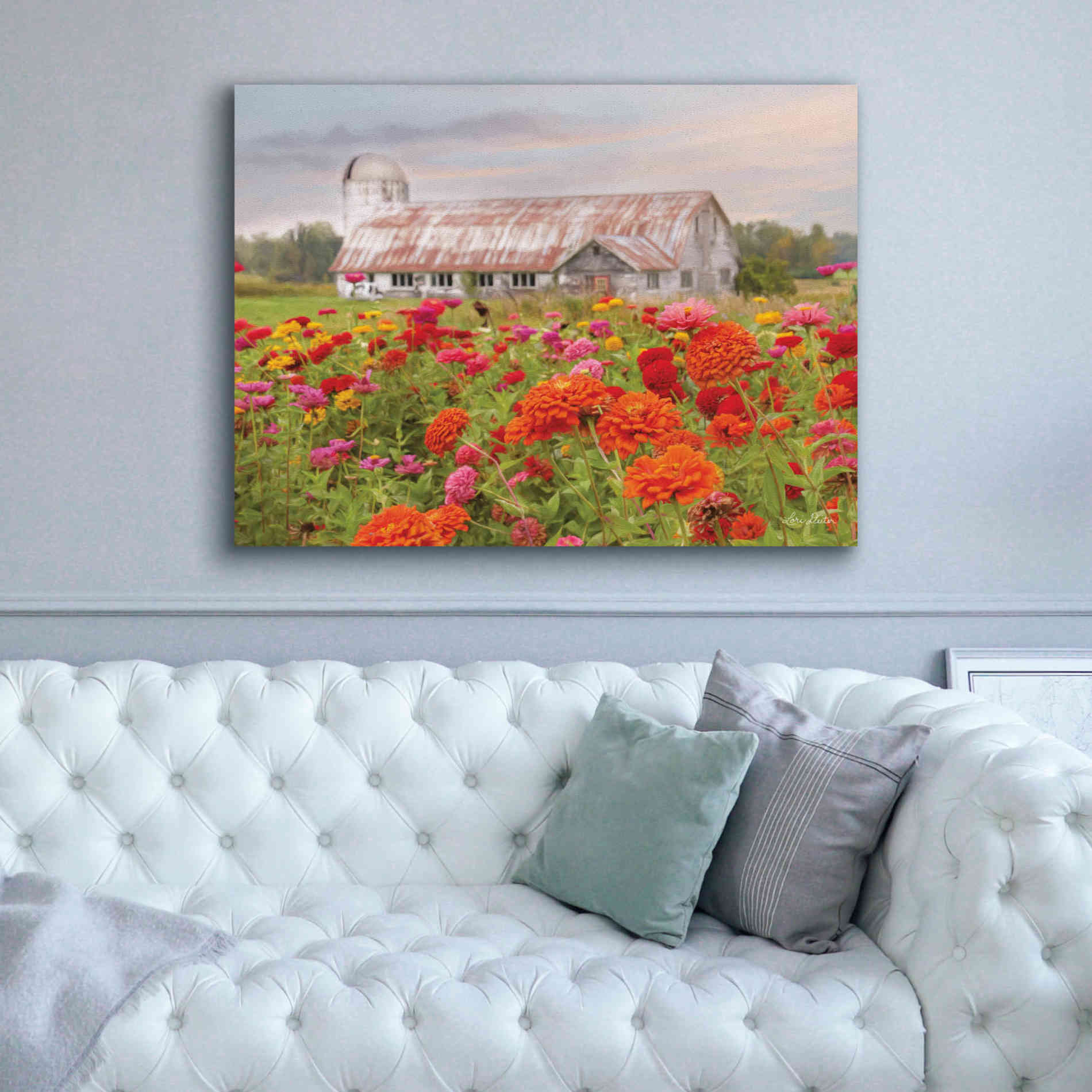 'Vermont Flowers' by Lori Deiter, Canvas Wall Art,54 x 40