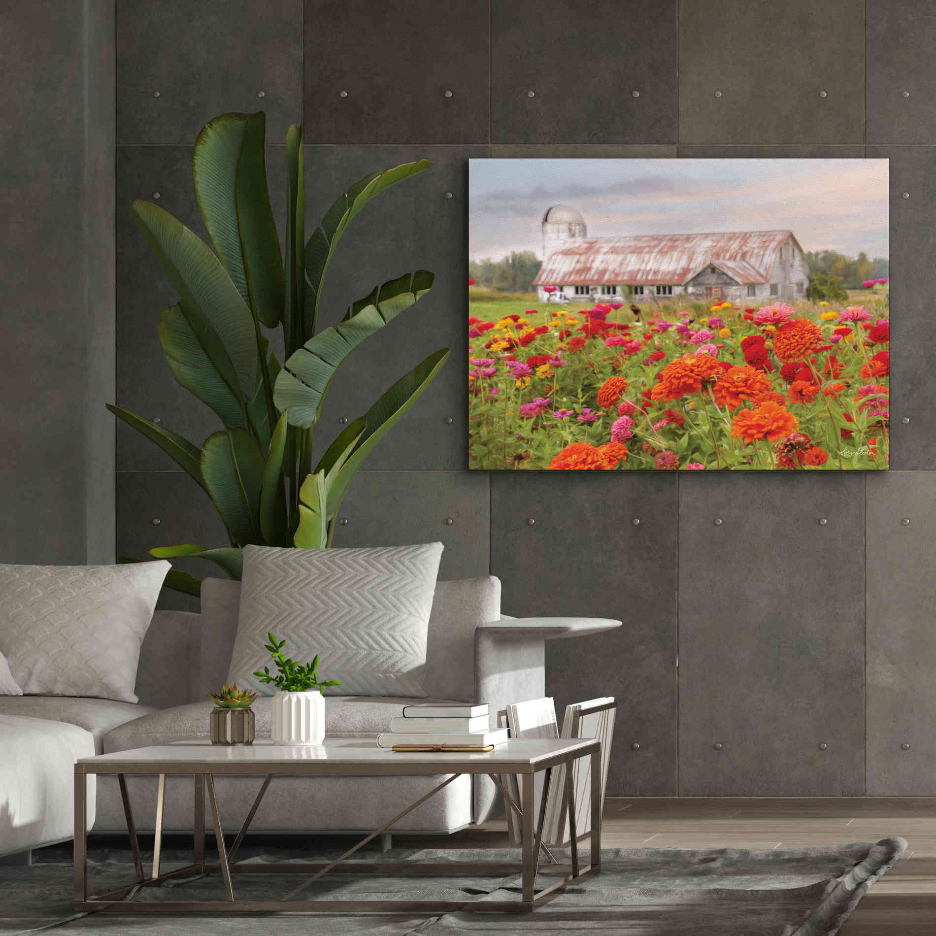 'Vermont Flowers' by Lori Deiter, Canvas Wall Art,54 x 40