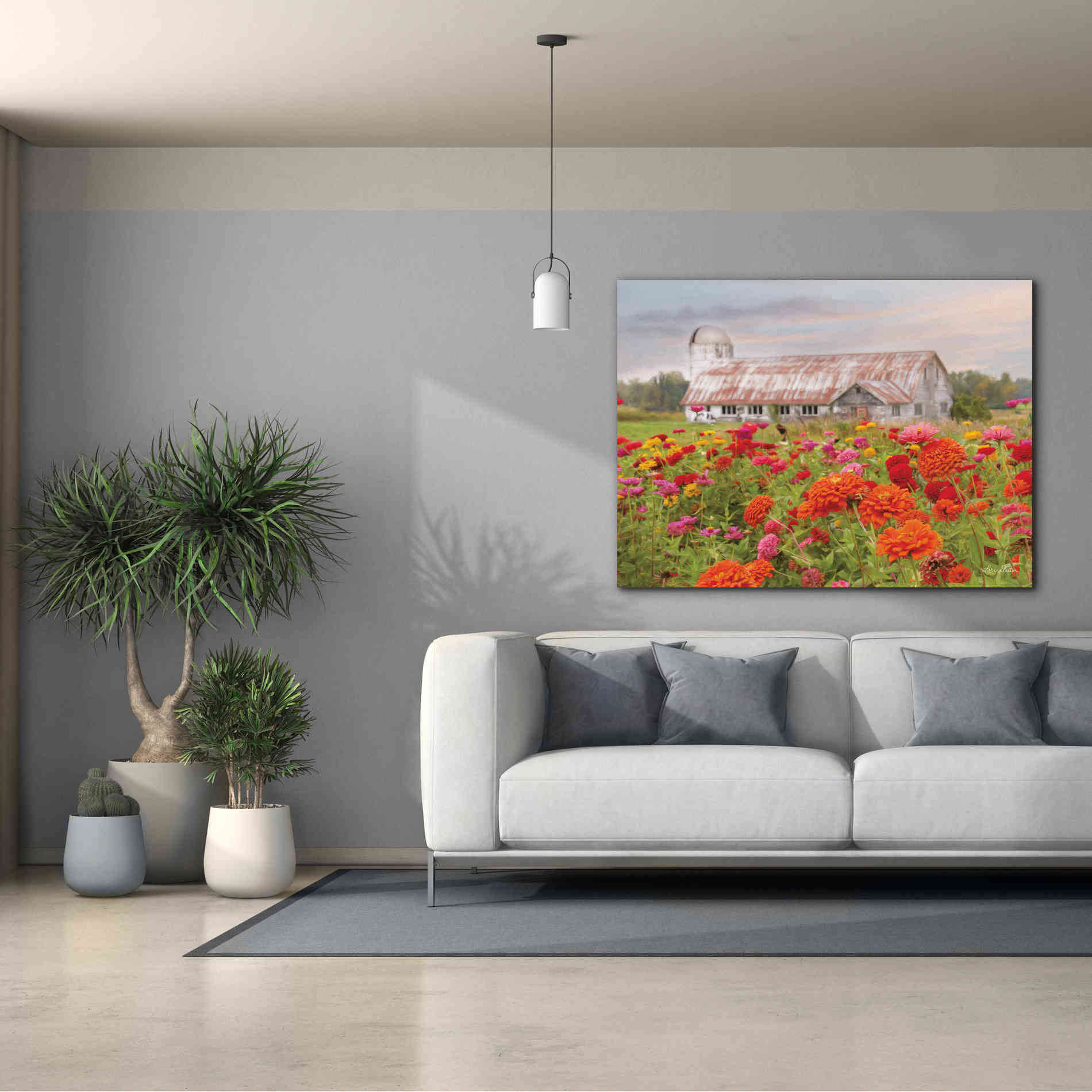 'Vermont Flowers' by Lori Deiter, Canvas Wall Art,54 x 40