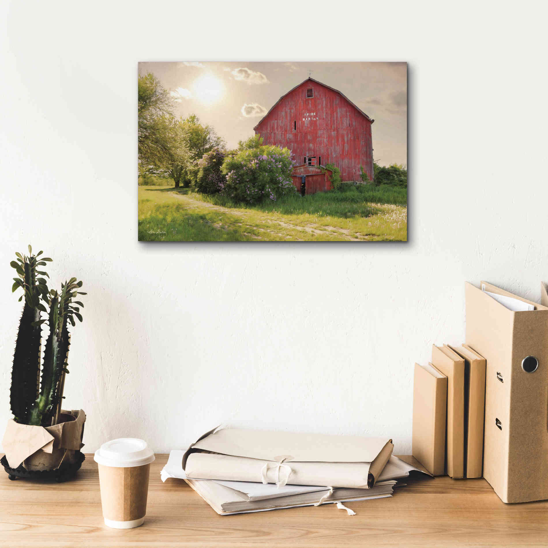 'Spide Barton Barn' by Lori Deiter, Canvas Wall Art,18 x 12