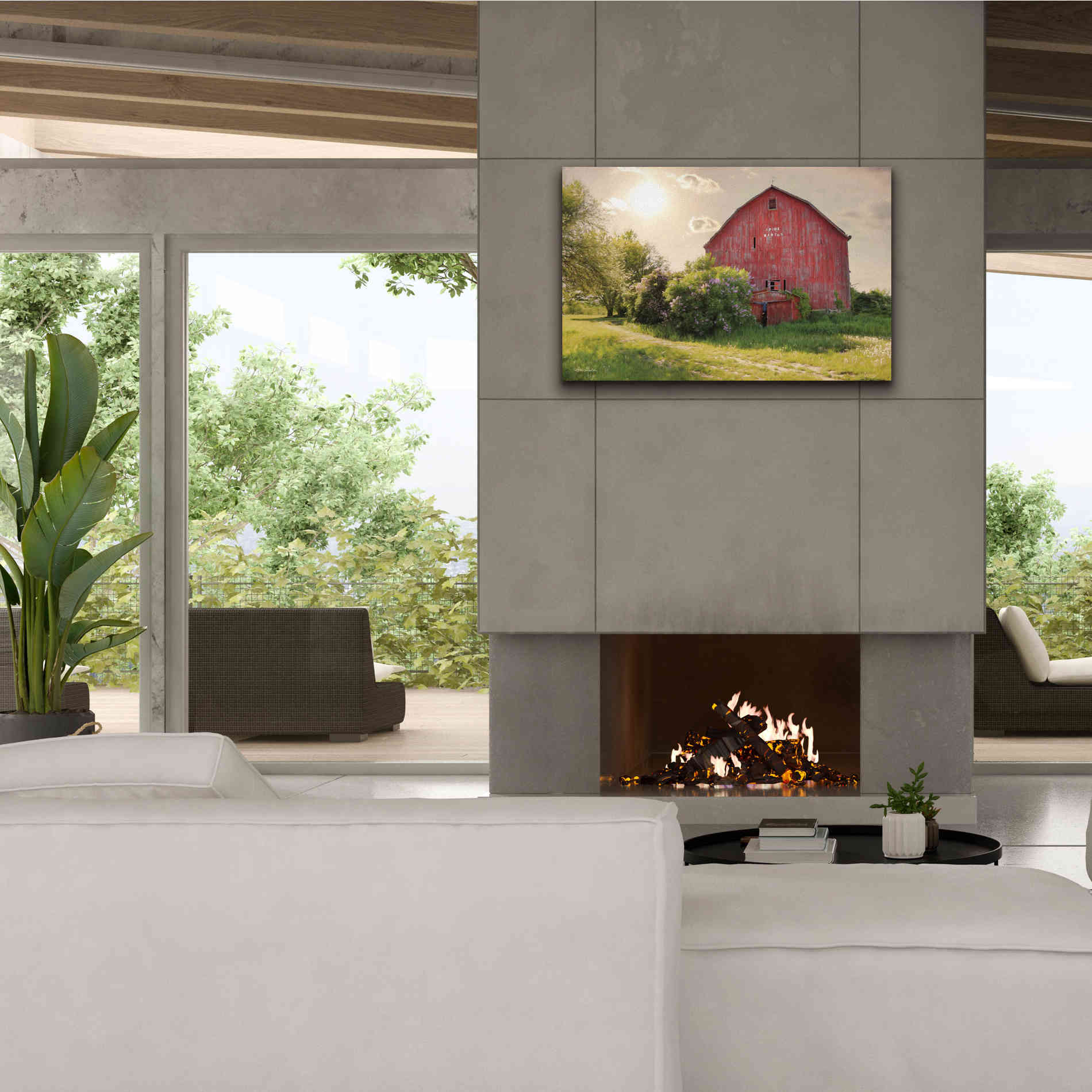 'Spide Barton Barn' by Lori Deiter, Canvas Wall Art,40 x 26