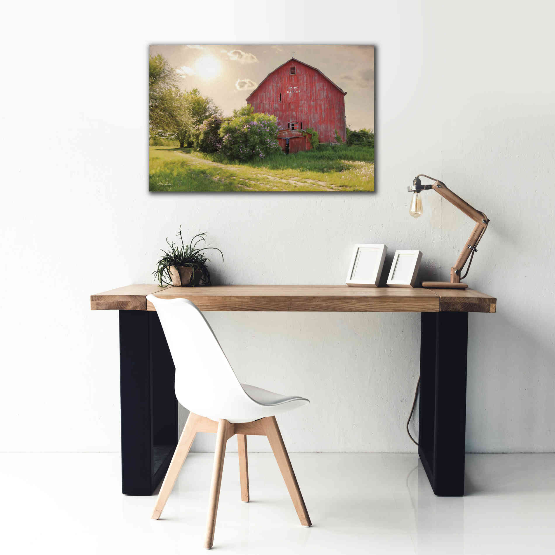'Spide Barton Barn' by Lori Deiter, Canvas Wall Art,40 x 26