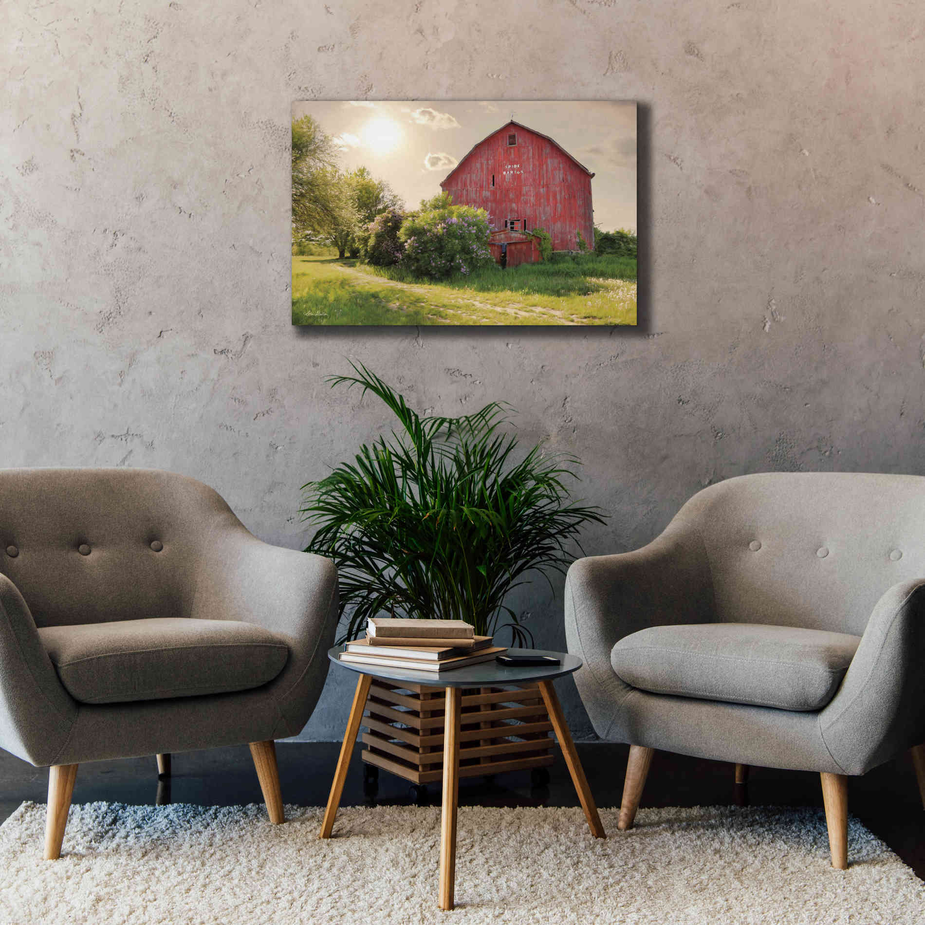 'Spide Barton Barn' by Lori Deiter, Canvas Wall Art,40 x 26