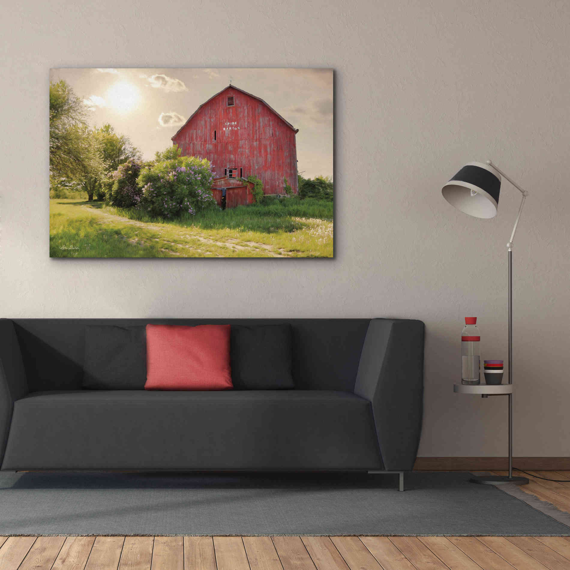 'Spide Barton Barn' by Lori Deiter, Canvas Wall Art,60 x 40