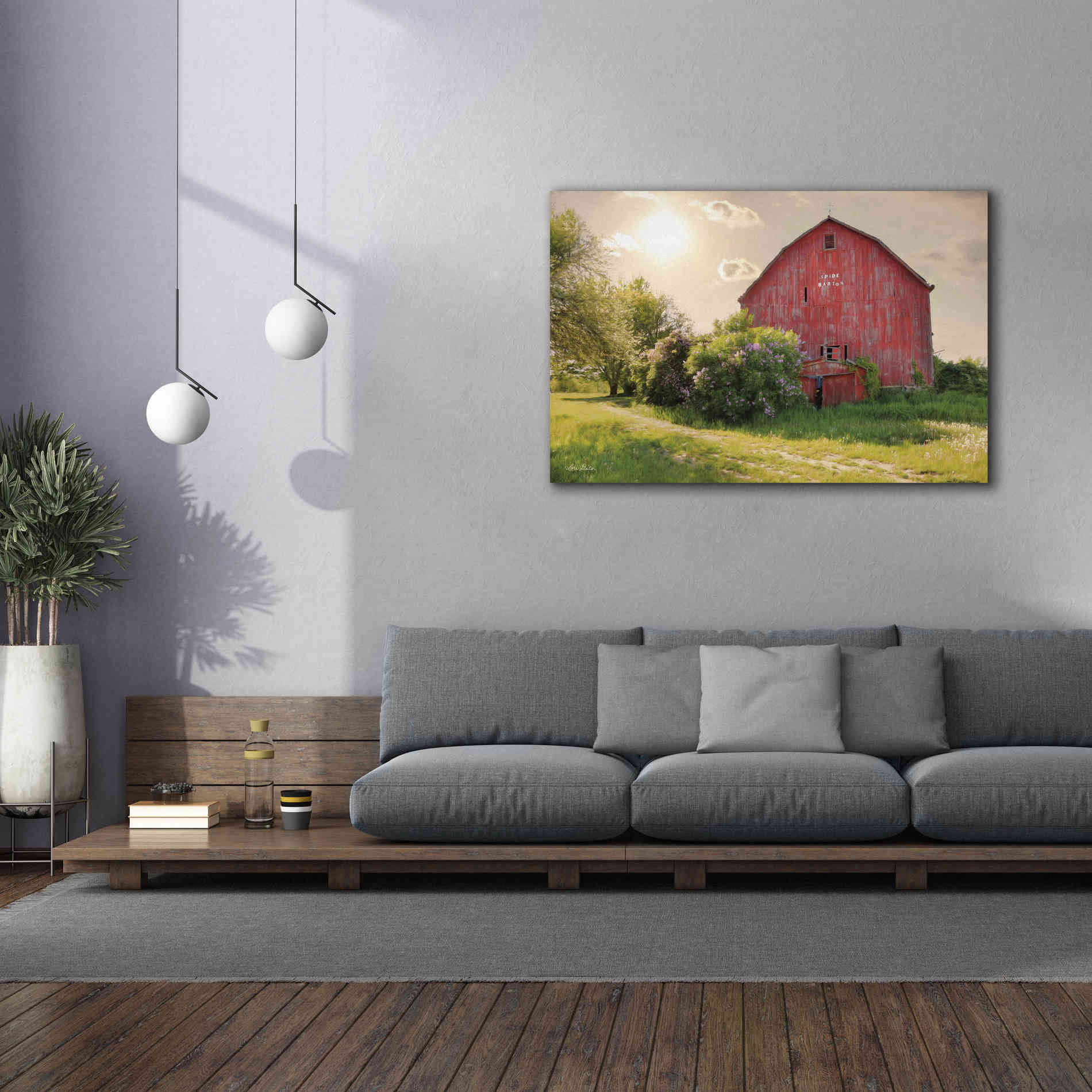 'Spide Barton Barn' by Lori Deiter, Canvas Wall Art,60 x 40
