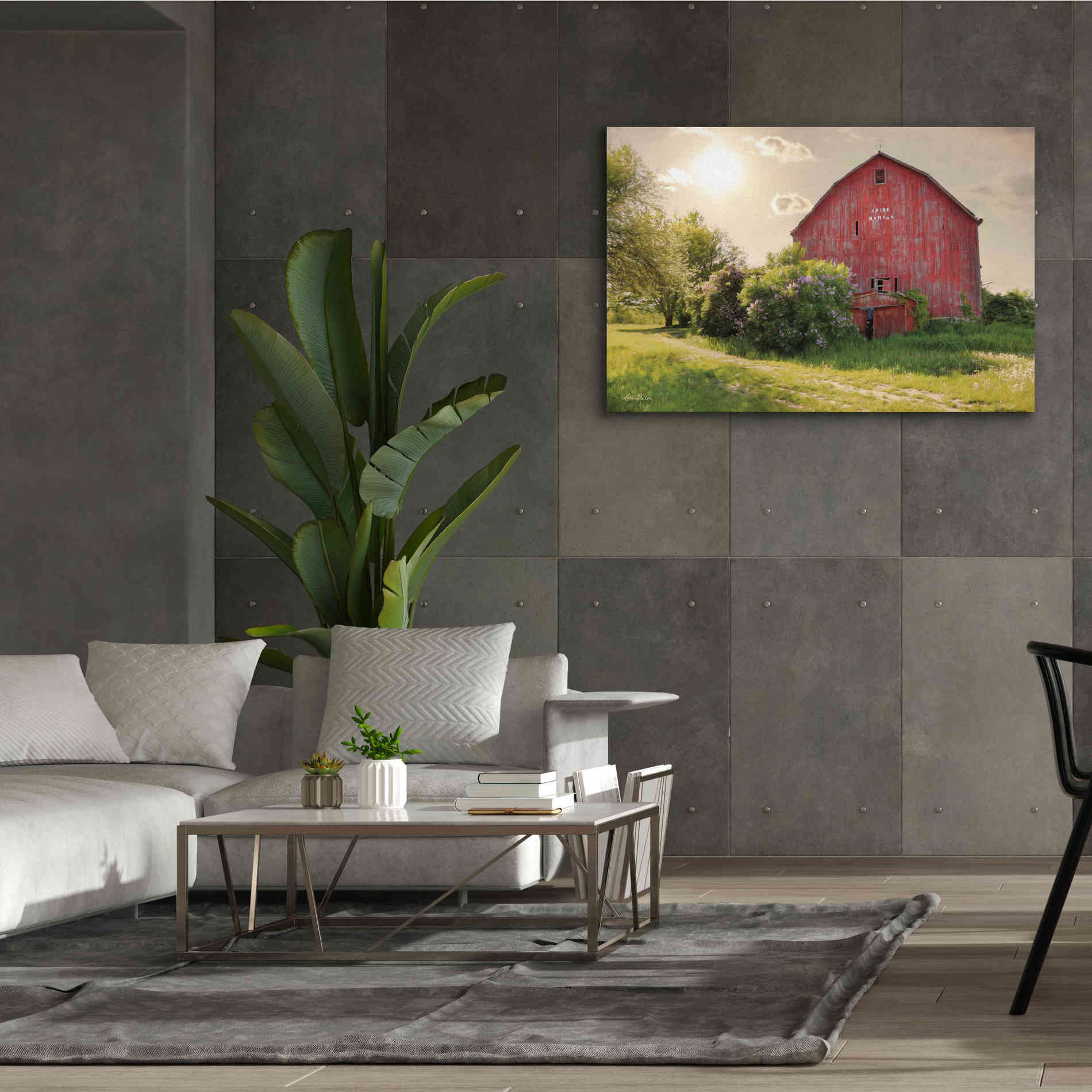 'Spide Barton Barn' by Lori Deiter, Canvas Wall Art,60 x 40