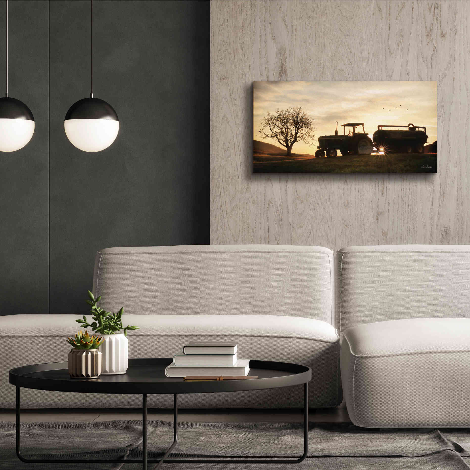 'Tractor for Sale' by Lori Deiter, Canvas Wall Art,40 x 20