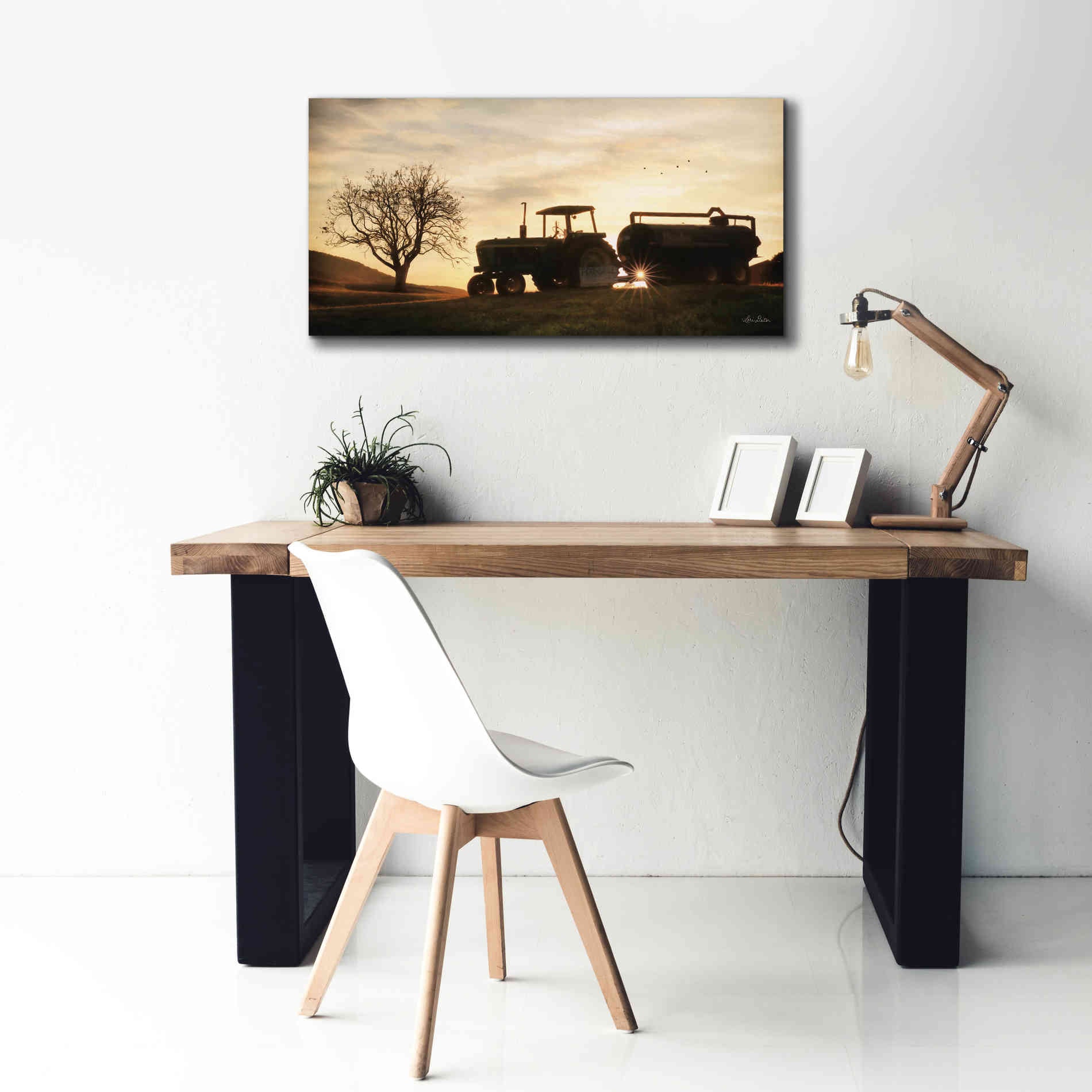'Tractor for Sale' by Lori Deiter, Canvas Wall Art,40 x 20