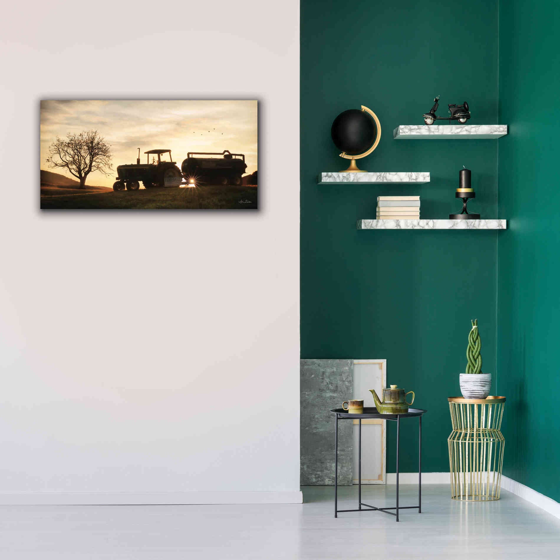 'Tractor for Sale' by Lori Deiter, Canvas Wall Art,40 x 20