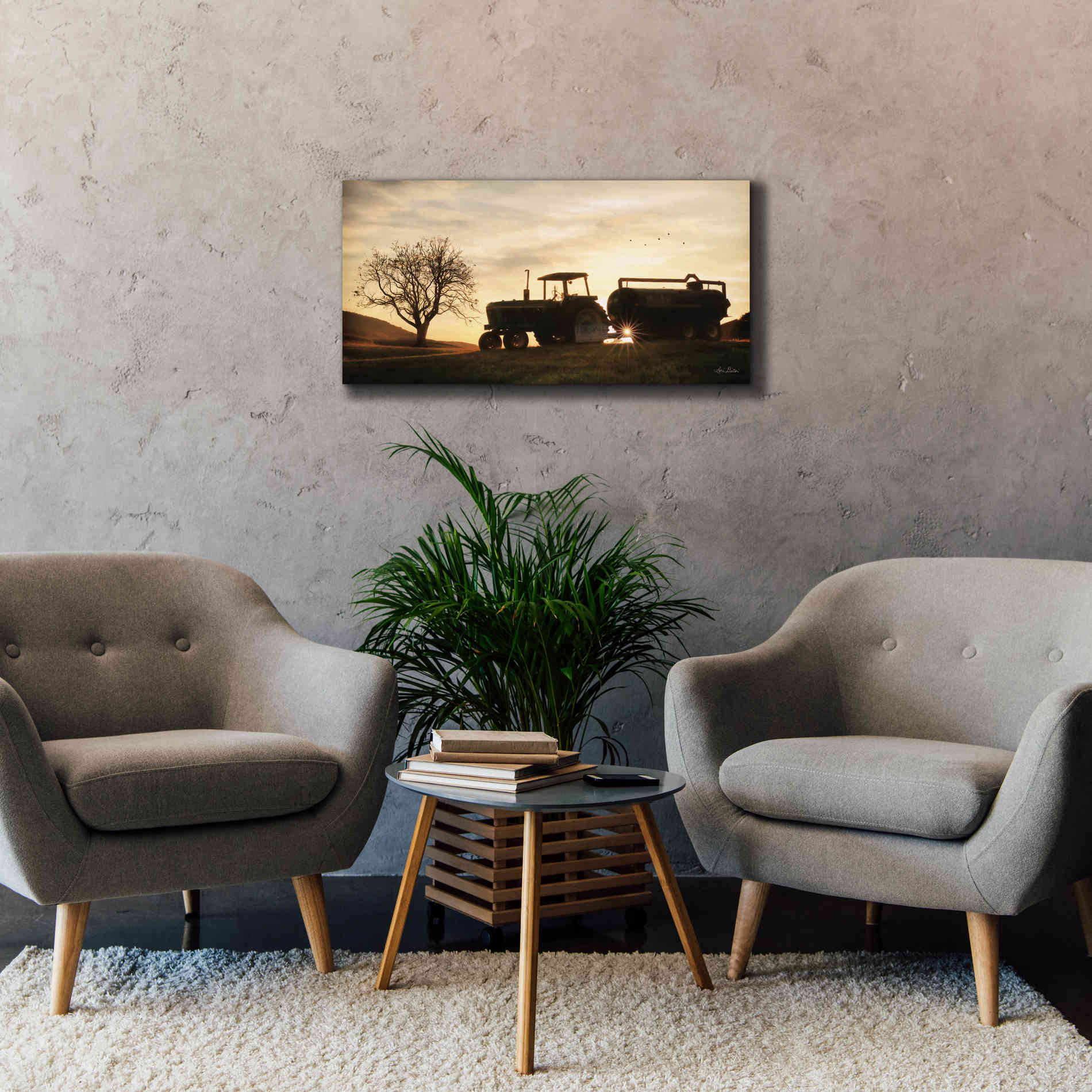 'Tractor for Sale' by Lori Deiter, Canvas Wall Art,40 x 20