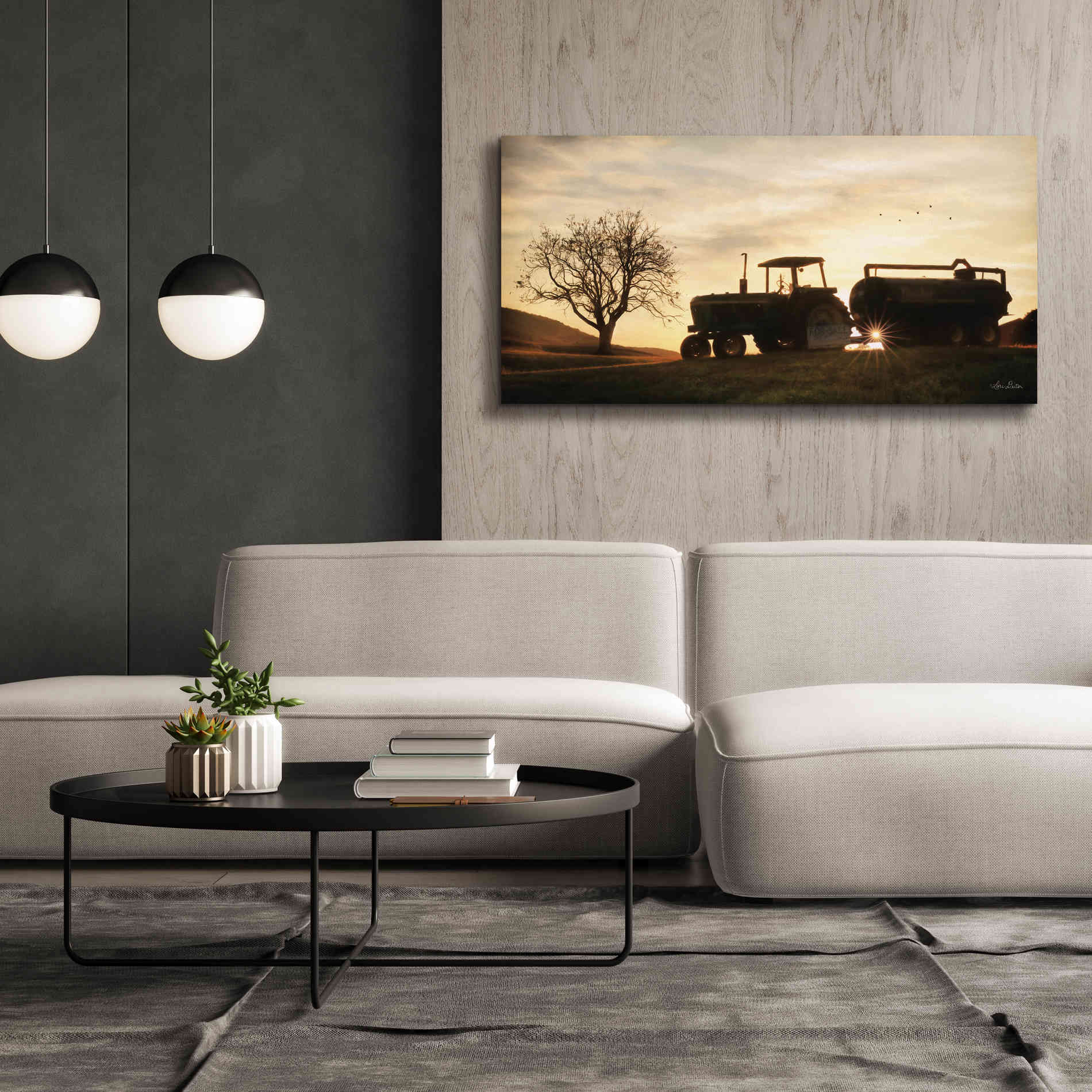 'Tractor for Sale' by Lori Deiter, Canvas Wall Art,60 x 30