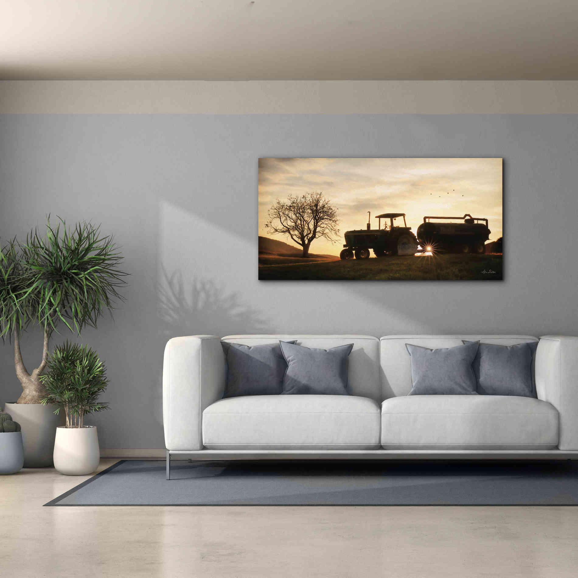 'Tractor for Sale' by Lori Deiter, Canvas Wall Art,60 x 30