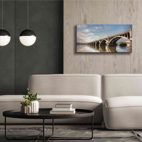 Image of 'Columbia Wrightsville Bridge' by Lori Deiter, Canvas Wall Art,40 x 20