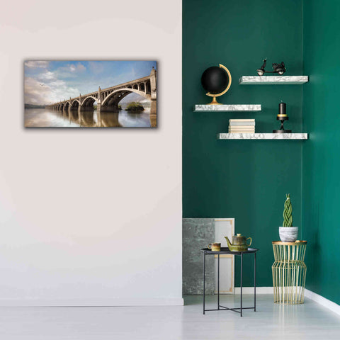 Image of 'Columbia Wrightsville Bridge' by Lori Deiter, Canvas Wall Art,40 x 20
