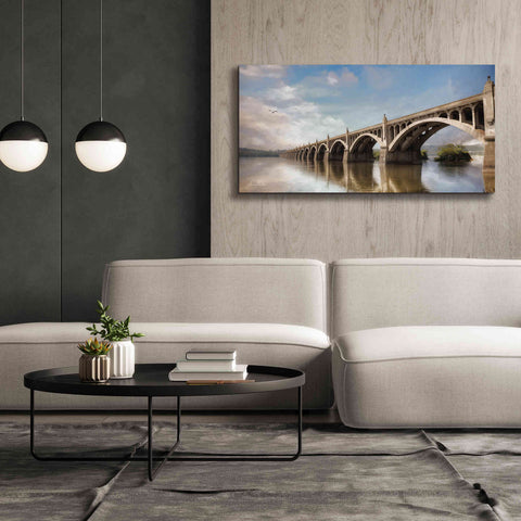 Image of 'Columbia Wrightsville Bridge' by Lori Deiter, Canvas Wall Art,60 x 30