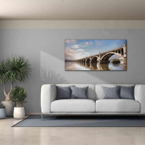 Image of 'Columbia Wrightsville Bridge' by Lori Deiter, Canvas Wall Art,60 x 30