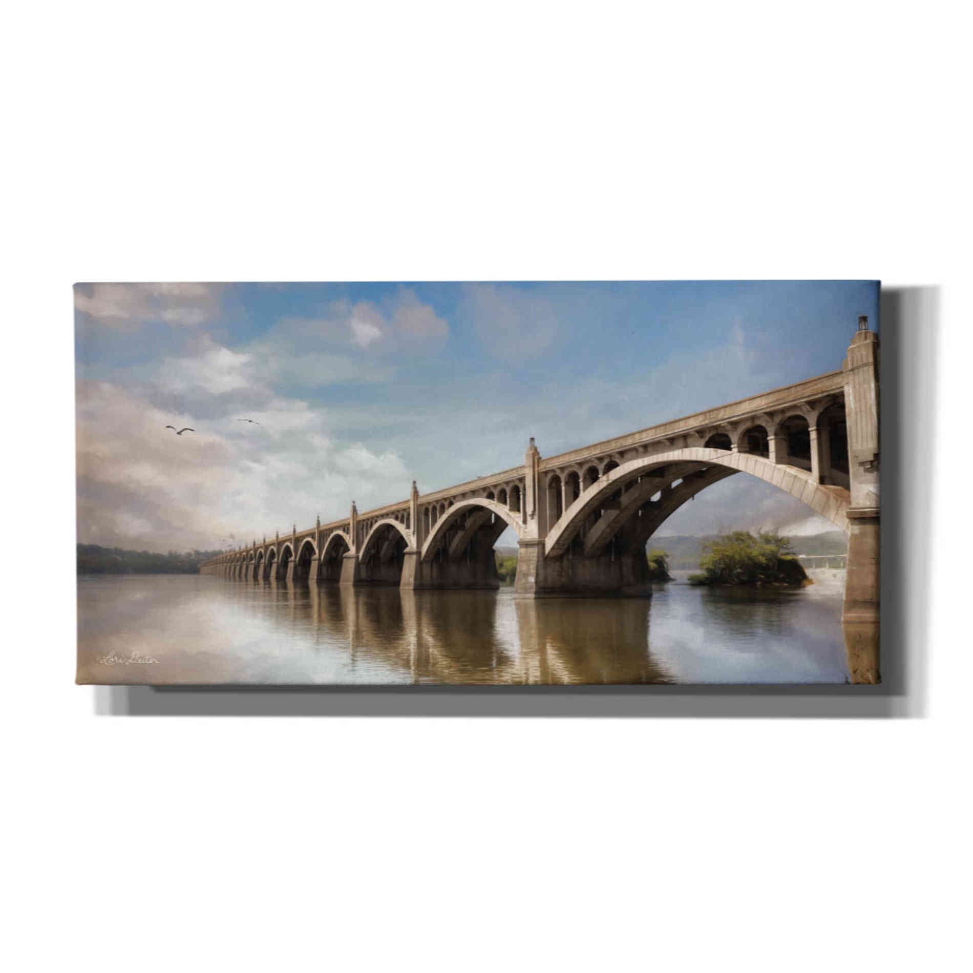 'Columbia Wrightsville Bridge' by Lori Deiter, Canvas Wall Art