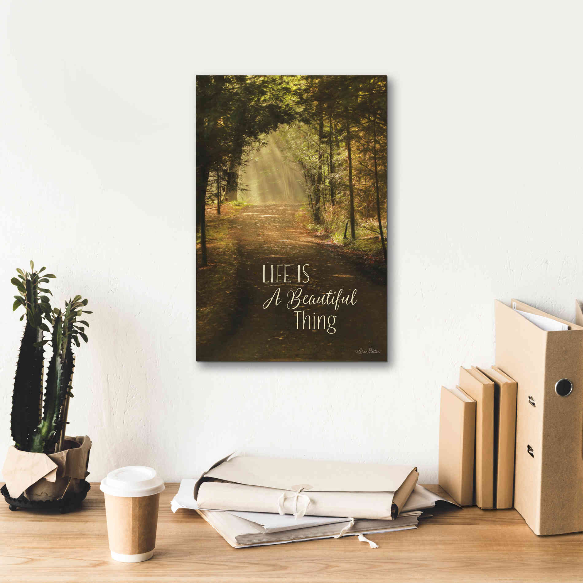 'Life is a Beautiful Thing' by Lori Deiter, Canvas Wall Art,12 x 18