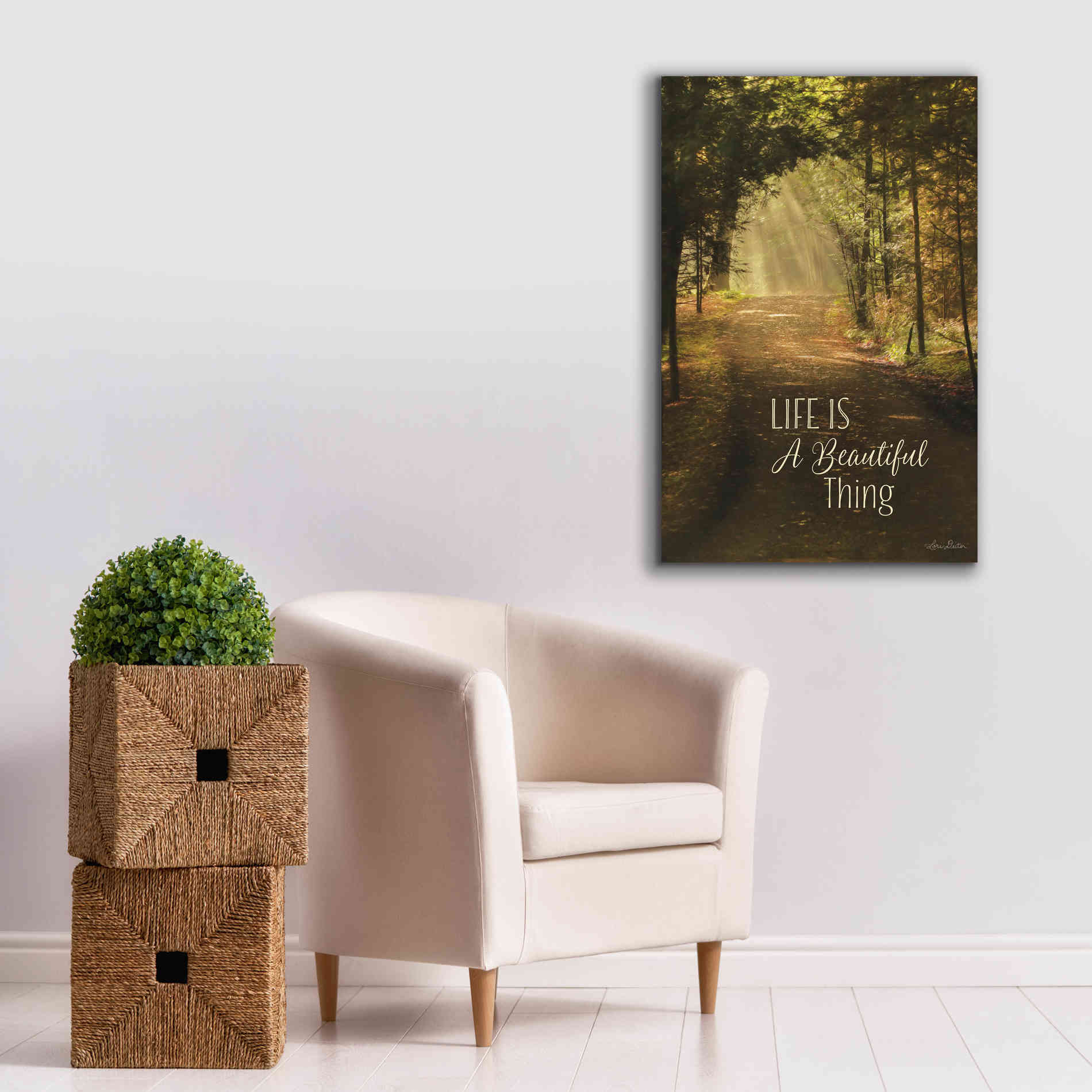 'Life is a Beautiful Thing' by Lori Deiter, Canvas Wall Art,26 x 40
