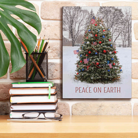 Image of 'Peace on Earth Tree' by Lori Deiter, Canvas Wall Art,12 x 16