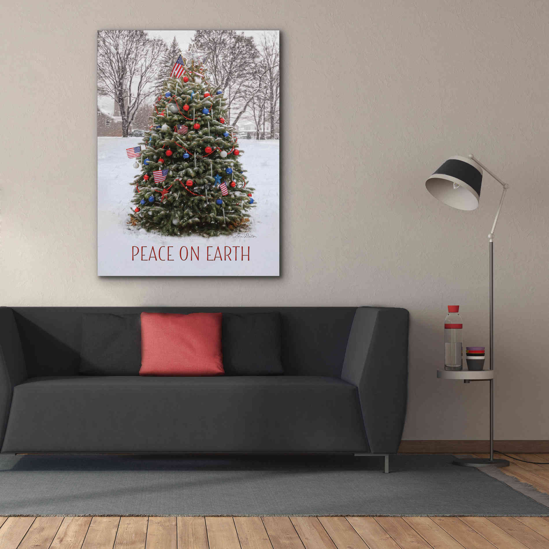 'Peace on Earth Tree' by Lori Deiter, Canvas Wall Art,40 x 54
