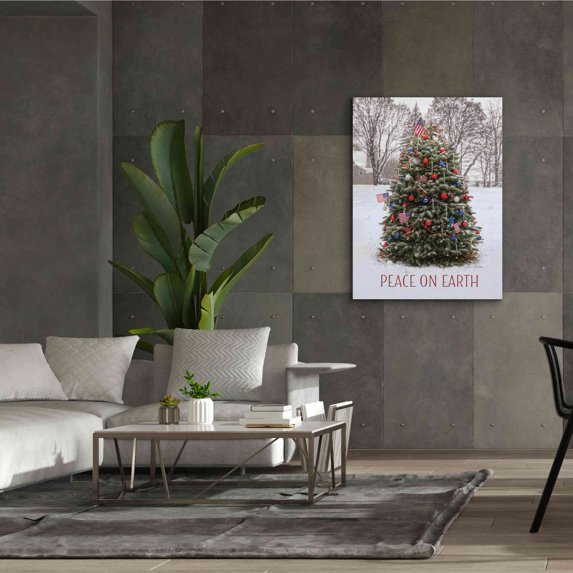 'Peace on Earth Tree' by Lori Deiter, Canvas Wall Art,26 x 30