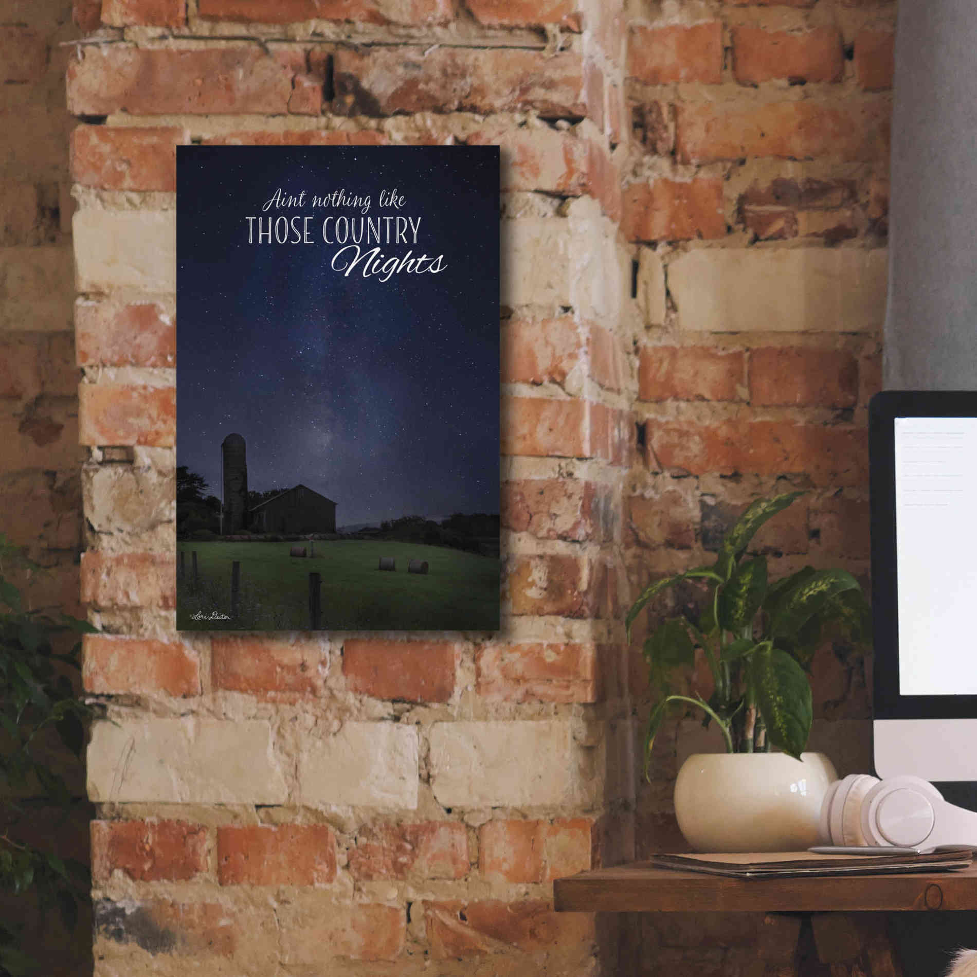 'Country Nights' by Lori Deiter, Canvas Wall Art,12 x 18