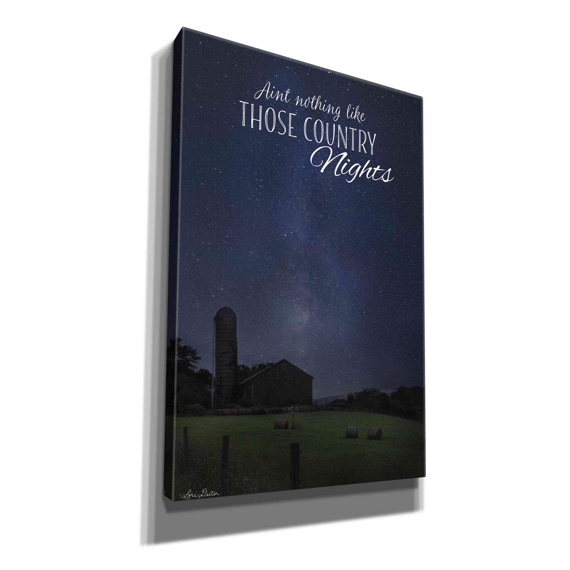 'Country Nights' by Lori Deiter, Canvas Wall Art