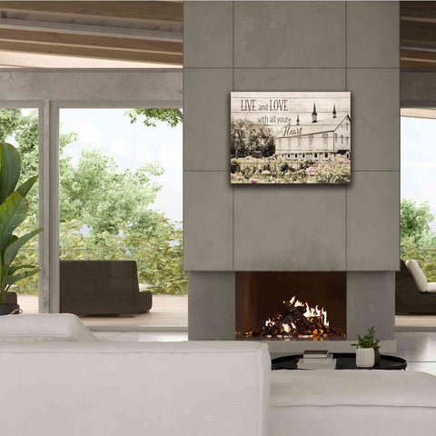 Image of 'Live and Love Barn' by Lori Deiter, Canvas Wall Art,34 x 26