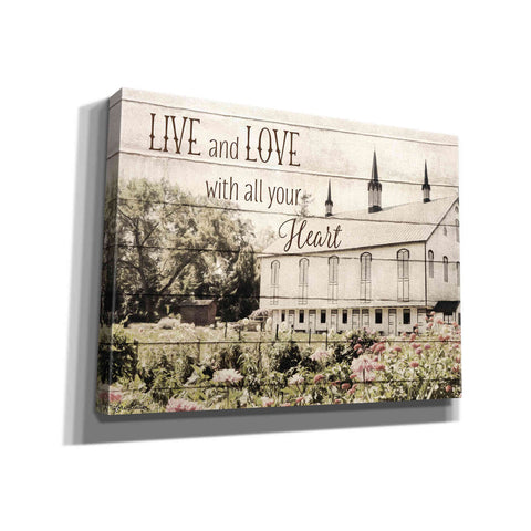 Image of 'Live and Love Barn' by Lori Deiter, Canvas Wall Art