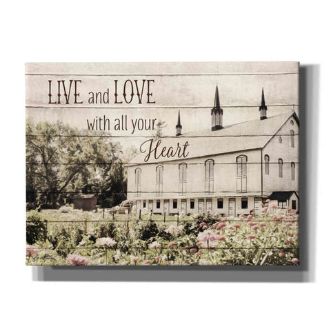 Image of 'Live and Love Barn' by Lori Deiter, Canvas Wall Art