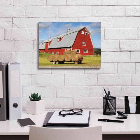 Image of 'Vermont Dairy Farm' by Lori Deiter, Canvas Wall Art,16 x 12