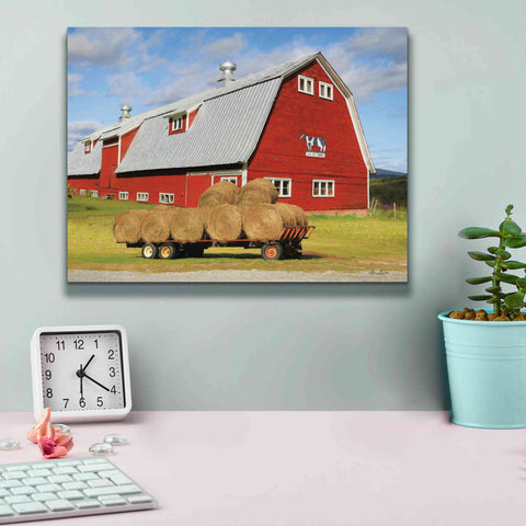 Image of 'Vermont Dairy Farm' by Lori Deiter, Canvas Wall Art,16 x 12