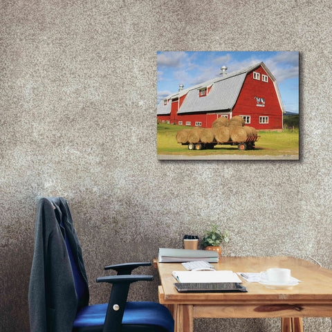 Image of 'Vermont Dairy Farm' by Lori Deiter, Canvas Wall Art,34 x 26