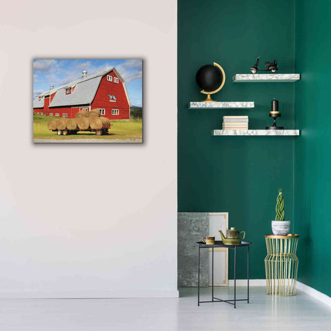 Image of 'Vermont Dairy Farm' by Lori Deiter, Canvas Wall Art,34 x 26