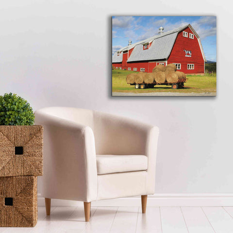 Image of 'Vermont Dairy Farm' by Lori Deiter, Canvas Wall Art,34 x 26