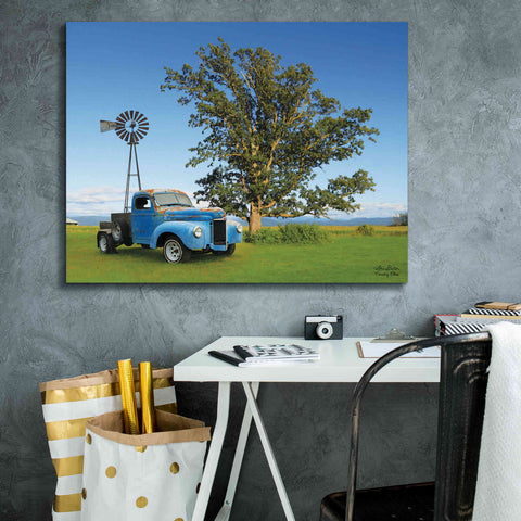 Image of 'Country Blue' by Lori Deiter, Canvas Wall Art,34 x 26