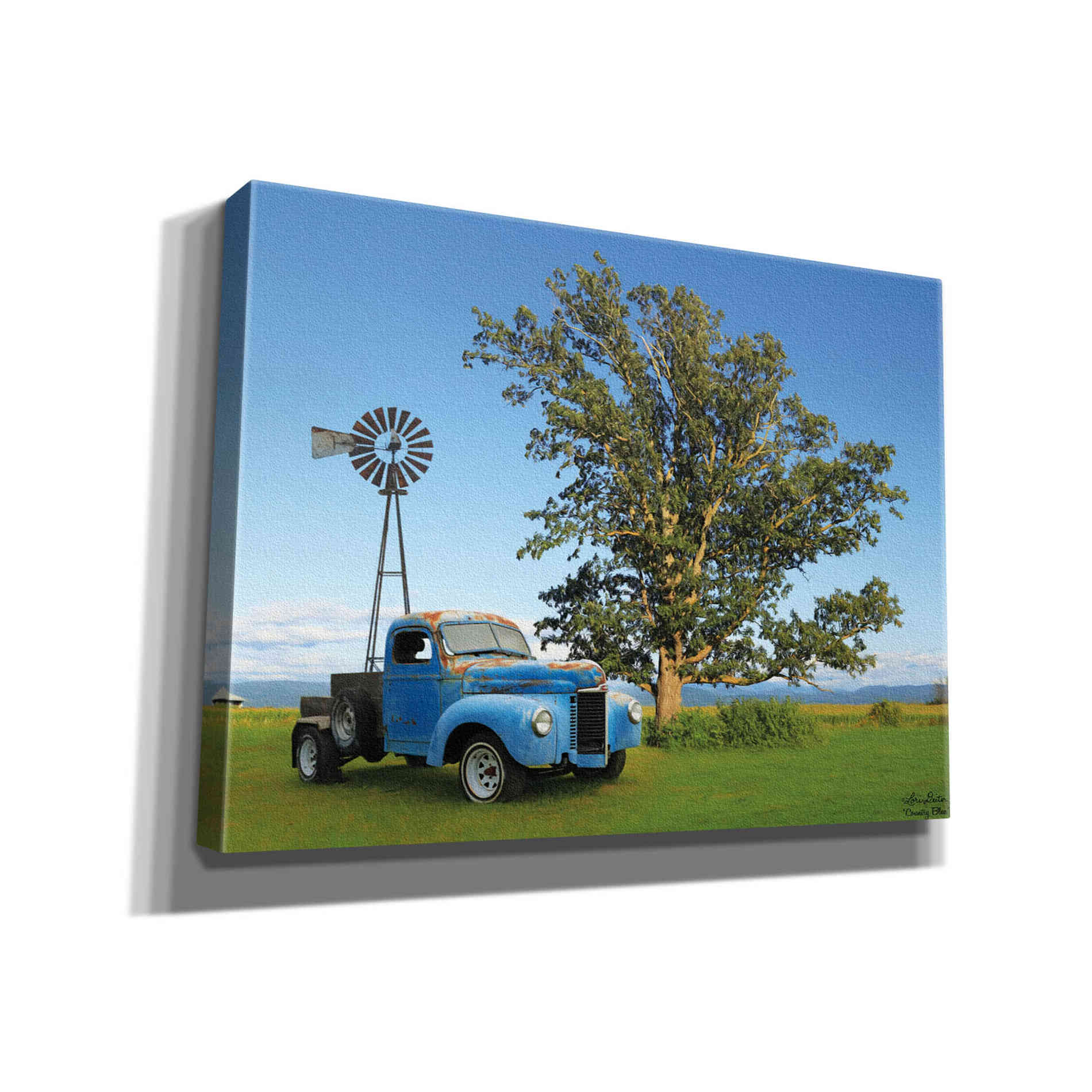'Country Blue' by Lori Deiter, Canvas Wall Art