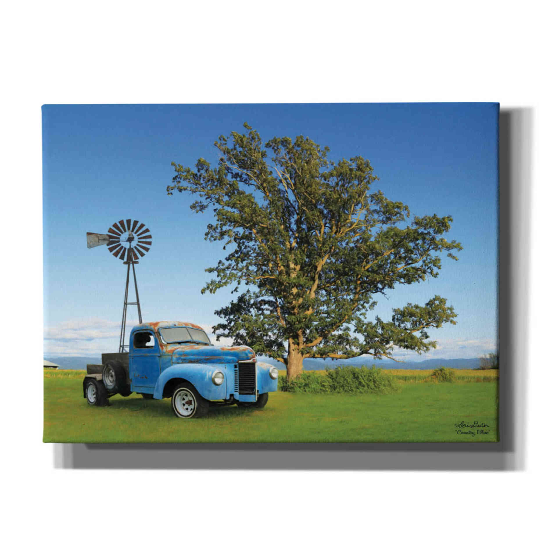 'Country Blue' by Lori Deiter, Canvas Wall Art
