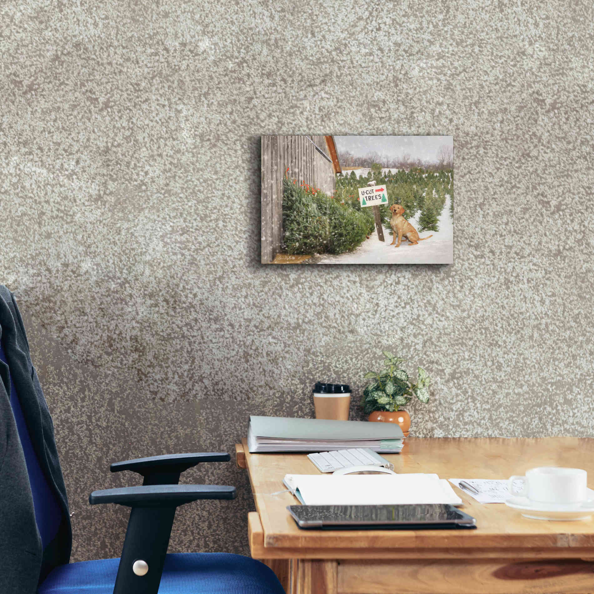 'U-Cut Trees' by Lori Deiter, Canvas Wall Art,18 x 12