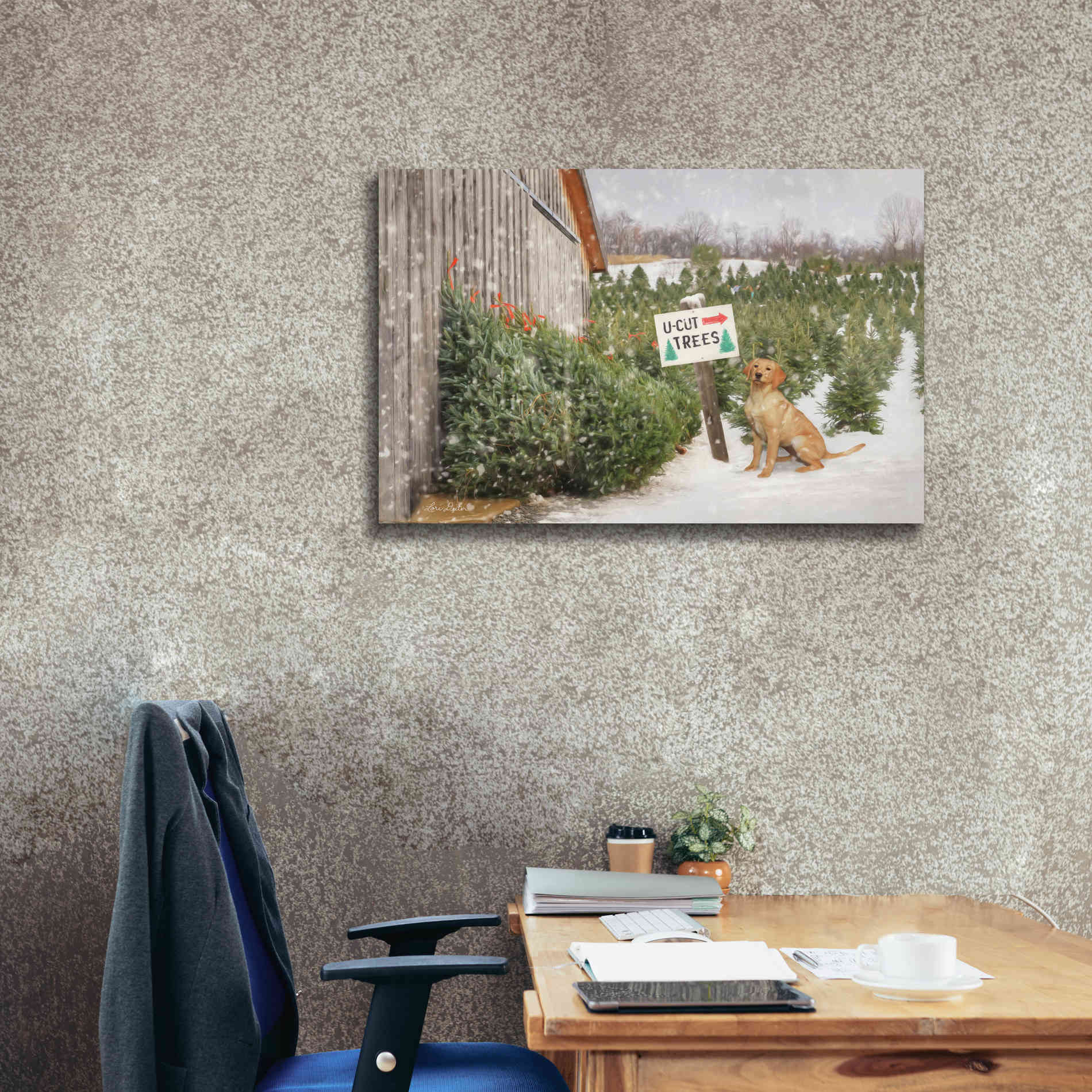 'U-Cut Trees' by Lori Deiter, Canvas Wall Art,40 x 26