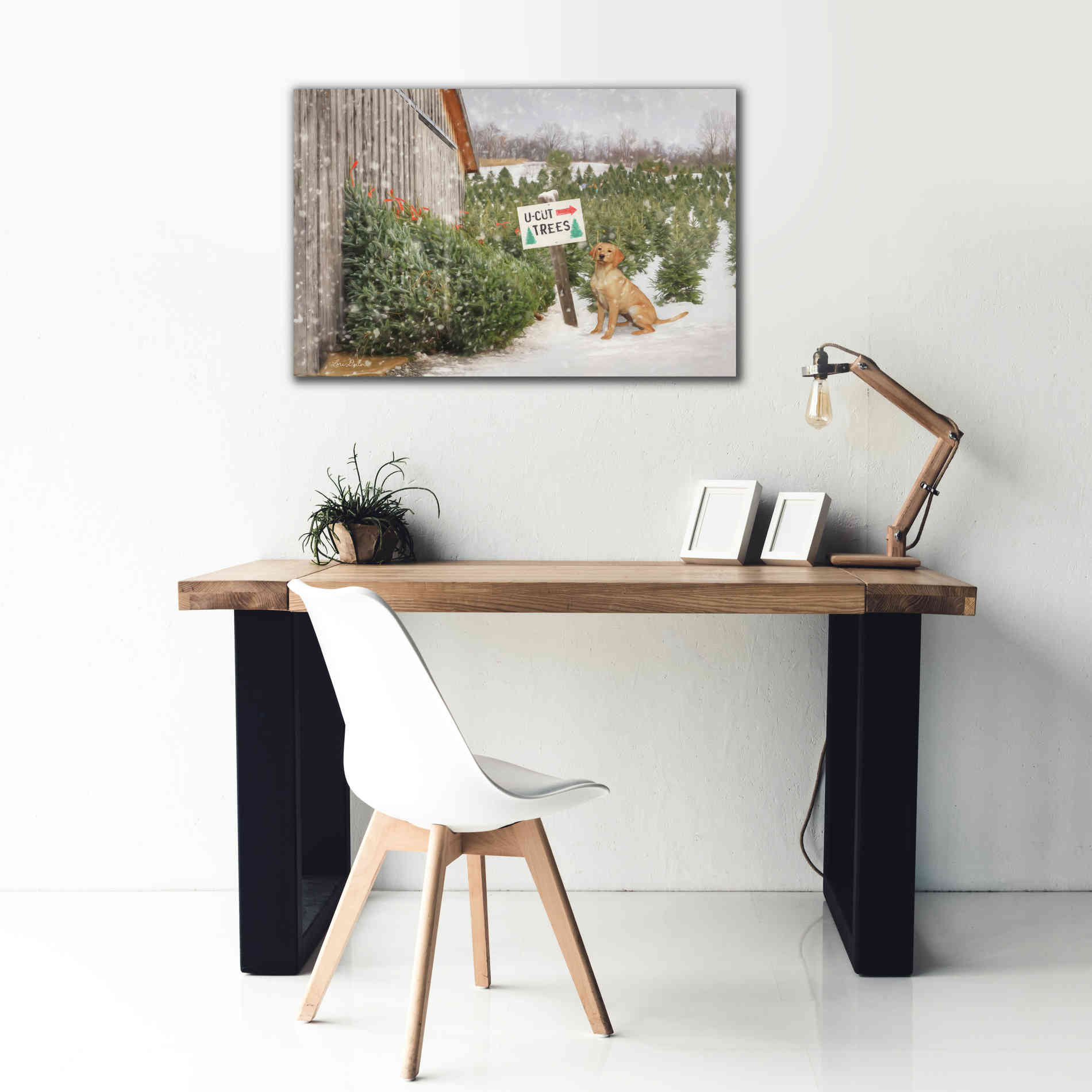 'U-Cut Trees' by Lori Deiter, Canvas Wall Art,40 x 26