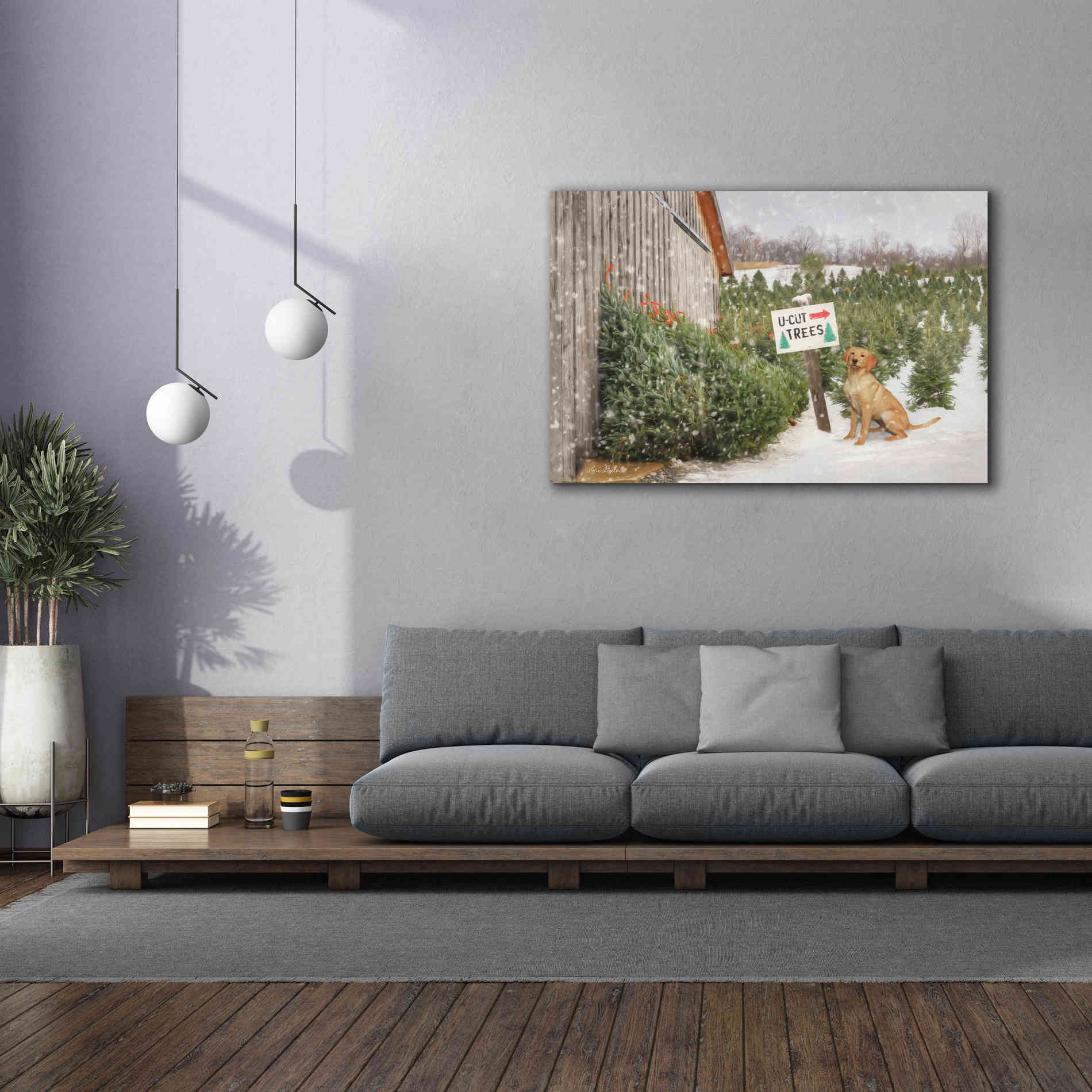 'U-Cut Trees' by Lori Deiter, Canvas Wall Art,60 x 40