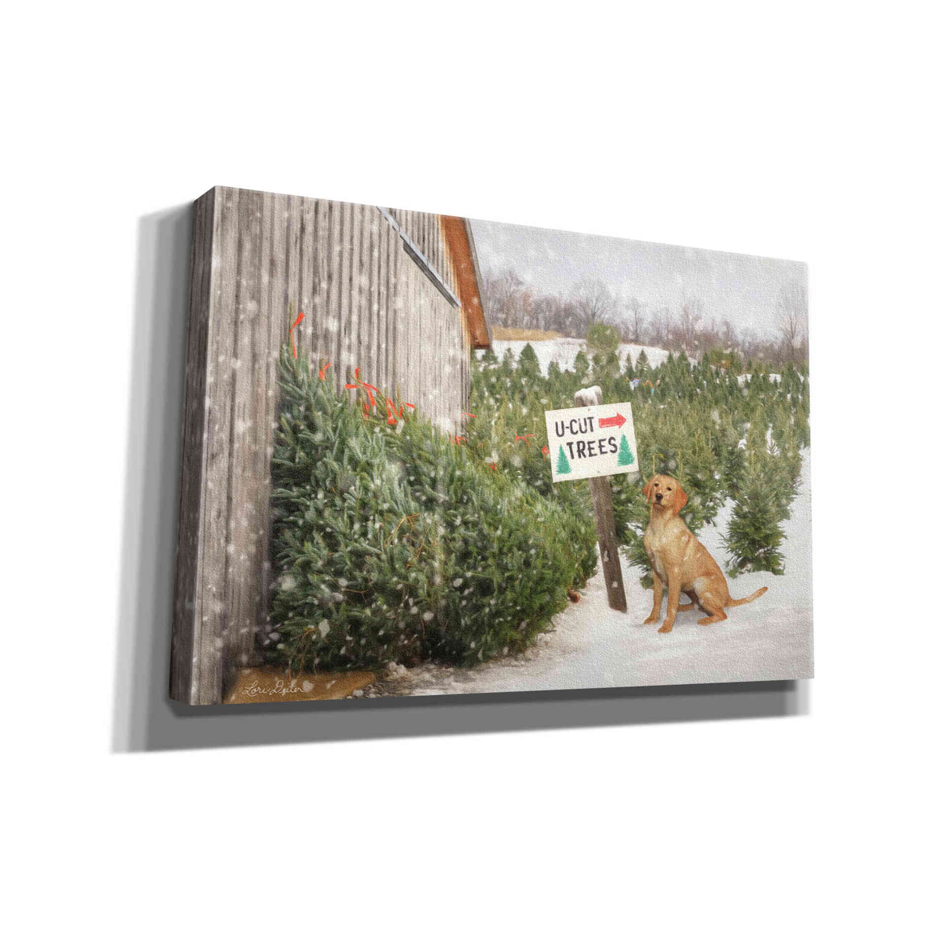 'U-Cut Trees' by Lori Deiter, Canvas Wall Art