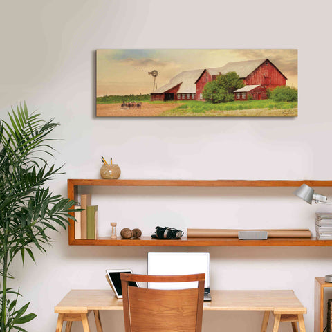 Image of 'Brownsville Farm' by Lori Deiter, Canvas Wall Art,36 x 12