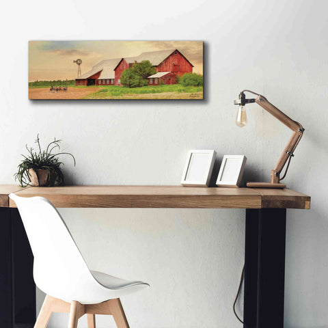 Image of 'Brownsville Farm' by Lori Deiter, Canvas Wall Art,36 x 12