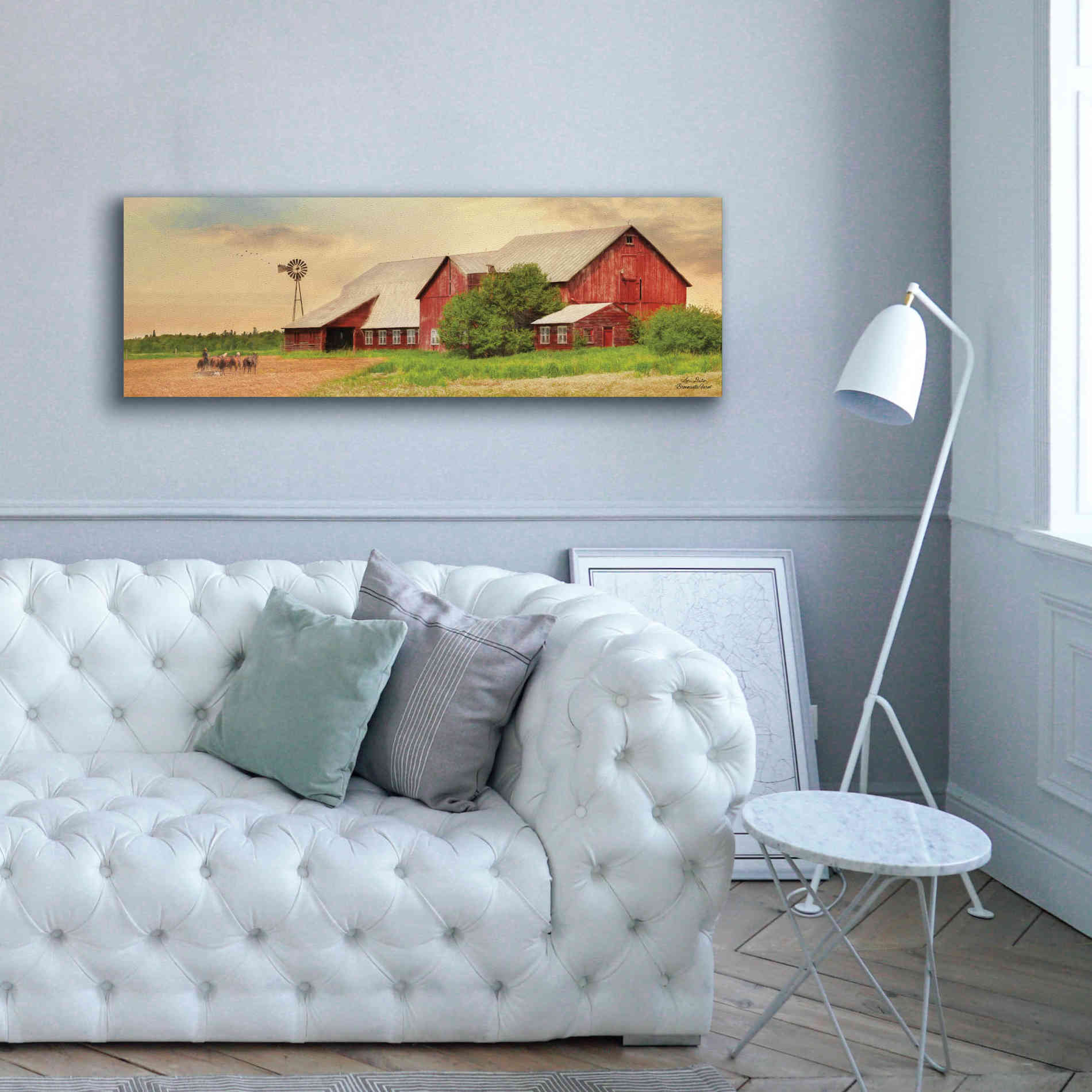'Brownsville Farm' by Lori Deiter, Canvas Wall Art,60 x 20