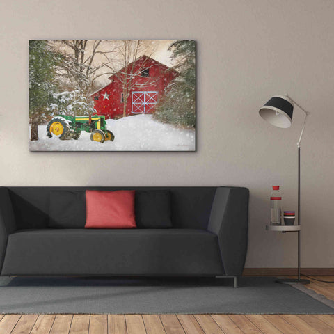 Image of 'Winter at the Barn' by Lori Deiter, Canvas Wall Art,60 x 40